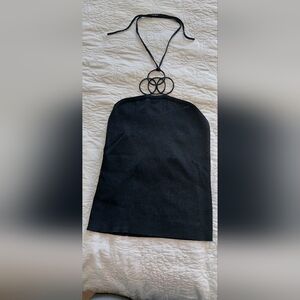 Armani Exchange Black Halter Dress